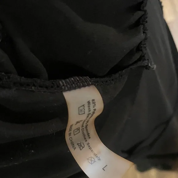 Vintage Sheer Black Maxi Nightgown Deep V Spaghetti Strap Long Chemise L - Picture 8 of 9